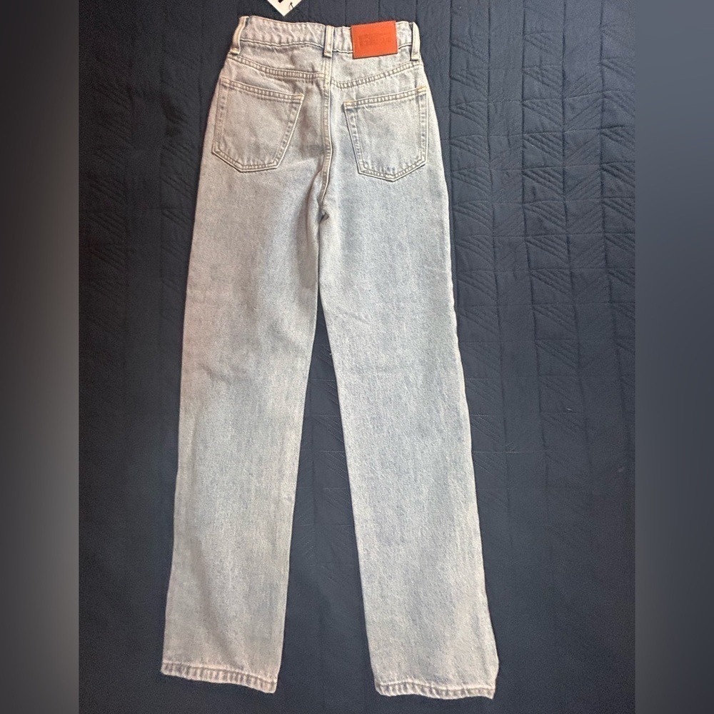 Princess Polly Holland High Rise Straight Leg Jeans Denim - Picture 4 of 10